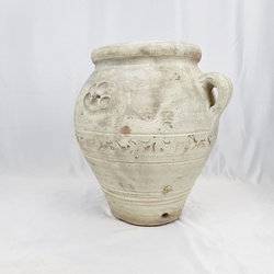 Donica ceramiczna o tradycyjnym toskańskim wzorze